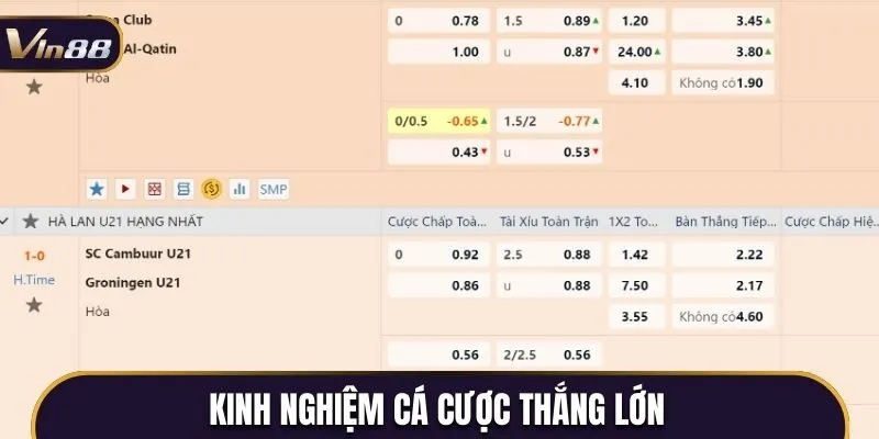 Bí kíp cá cược hiệu quả không nên bỏ qua