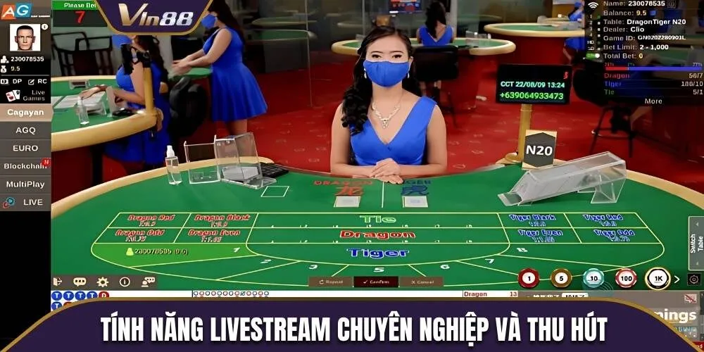 Tính năng Livestream chuyên nghiệp và thu hút